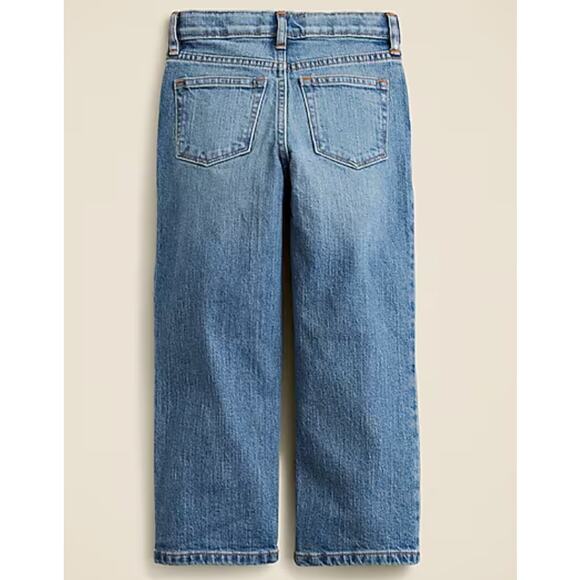 J Crew crewcuts Jeans 10 Blue Girls Slim Wide Leg BY160 Kids J.Crew Hayworth - Picture 5 of 5